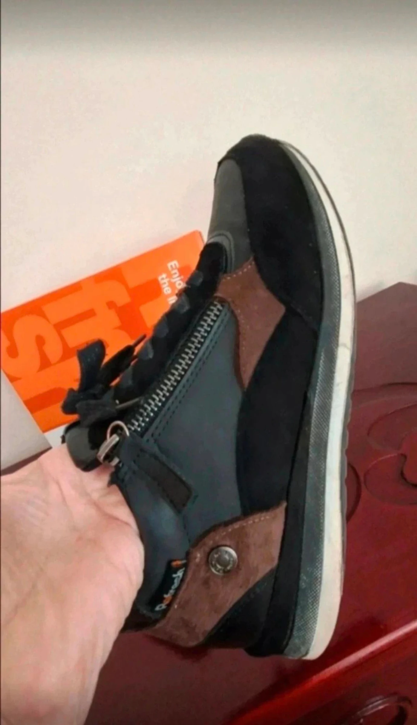 Zapatillas de mujer, talla 37, color marrón y negro – photo 5